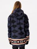 Rip Curl Rider Anorak Jacket Dark Blue Black Women - L