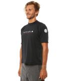 Rip Curl Shockwave Relaxed Short Sleeve UVT Black L