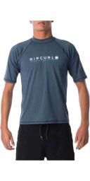 Rip Curl Shockwave Relaxed Short Sleeve UVT Grey Marle 3XL
