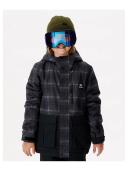 Rip Curl Snake Snow Jacket Washed Black Size 12