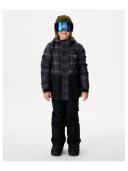 Rip Curl Snake Snow Jacket Washed Black Size 12