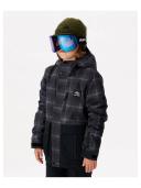 Rip Curl Snake Snow Jacket Washed Black Size 12