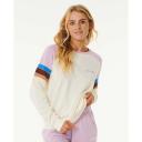 Rip Curl Surf Revival Raglan Sweatshirt Beige L Woman