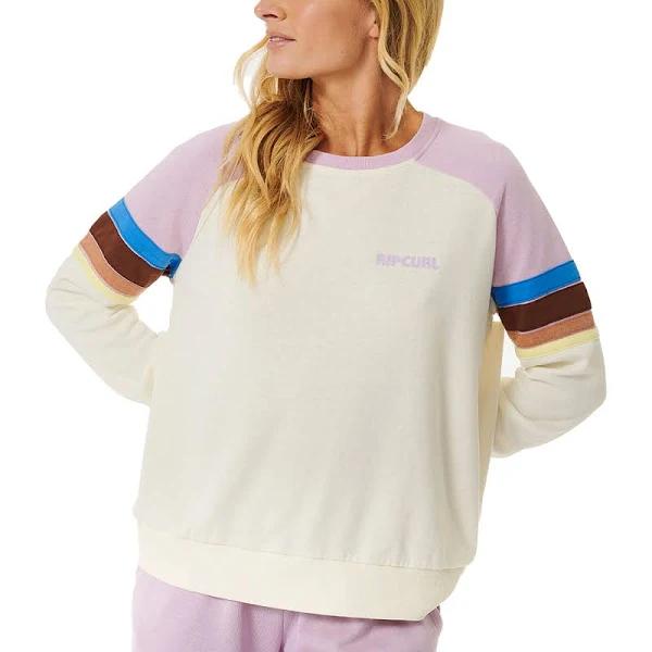 Rip Curl Surf Revival Raglan Sweatshirt Beige XS Woman