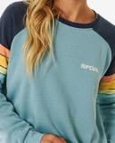 Rip Curl Surf Revival Raglan Sweatshirt Blue M Woman