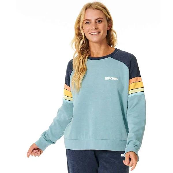 Rip Curl Surf Revival Raglan Sweatshirt Blue M Woman