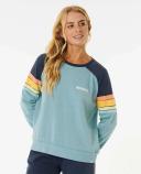 Rip Curl Surf Revival Raglan Sweatshirt Blue XL Woman