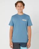 Rip Curl Tube Heads Tee Dusty Blue Size 12