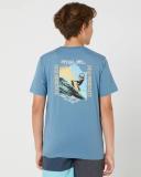 Rip Curl Tube Heads Tee Dusty Blue Size 12