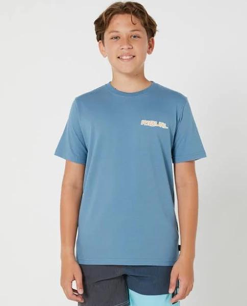 Rip Curl Tube Heads Tee Dusty Blue Size 12