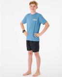 Rip Curl Tube Heads Tee Dusty Blue Size 14