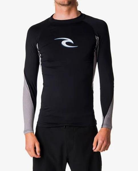 Rip Curl Wave L/SL UV Tee Black M