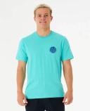 Rip Curl Wetsuit Icon Tee - Mineral Blue - 2023