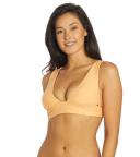 Rip Curl Women's Premium Surf Deep V Bikini Top - Orange XXL - Swimoutlet.com