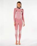 Rip Curl Womens Flashbomb 3/2mm Chest Zip Steamer Wetsuit 14 / Black