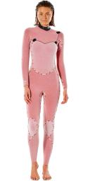 Rip Curl Womens Flashbomb 3/2mm Chest Zip Steamer Wetsuit 8 / Black