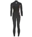 Rip Curl Womens Flashbomb 3/2mm Chest Zip Steamer Wetsuit 8 / Black