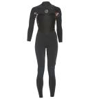 Rip Curl Womens Flashbomb 3/2mm Chest Zip Steamer Wetsuit 8 / Black