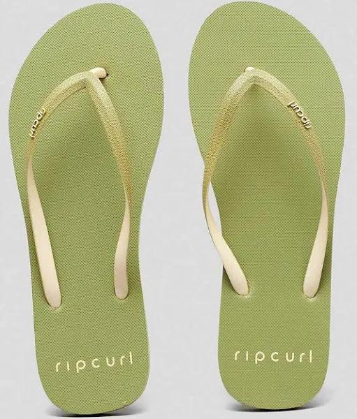 Ripcurl Bondi 2 Tone Thongs 7 / Mid Green
