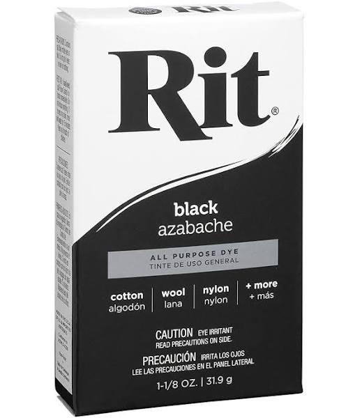 Rit Dye 42809 All Purpose Powder Black 31.9g, 1-1/8 oz