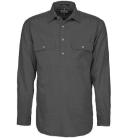 Ritemate Men's Closed Front Long Sleeve Shirt - Pale Blue, M / Pale Blue