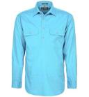 Ritemate Mens Closed Front Long Sleeve Shirt - 10 Colours, 5XL / Green