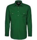 Ritemate Mens Closed Front Long Sleeve Shirt - 10 Colours, 5XL / Red