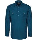 Ritemate Mens Closed Front Long Sleeve Shirt - 10 Colours, 5XL / Red