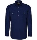 Ritemate Mens Closed Front Long Sleeve Shirt - 10 Colours, XS / Olive