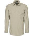 Ritemate Mens Closed Front Long Sleeve Shirt - 10 Colours, XS / Olive