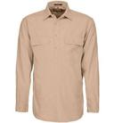 Ritemate Mens Closed Front Long Sleeve Shirt - 10 Colours, XS / Olive