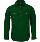 Ritemate Womens Closed Front Long Sleeve Shirt - 10 Colours, 10 / Azure