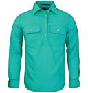 Ritemate Womens Closed Front Long Sleeve Shirt - 10 Colours, 16 / Hot Pink