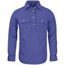 Ritemate Womens Closed Front Long Sleeve Shirt - 10 Colours, 16 / Hot Pink