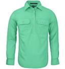 Ritemate Womens Closed Front Long Sleeve Shirt - 10 Colours, 16 / Hot Pink