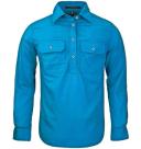 Ritemate Womens Closed Front Long Sleeve Shirt - 10 Colours, 16 / Hot Pink
