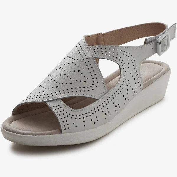 Rivers Leathersoft Lasercut Sandal - EU 43