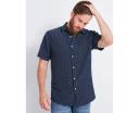 Rivers - Mens Button-Up - Short Sleeve Print Soft Touch Shirt