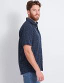 Rivers - Mens Button-Up - Short Sleeve Print Soft Touch Shirt