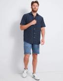 Rivers - Mens Button-Up - Short Sleeve Print Soft Touch Shirt