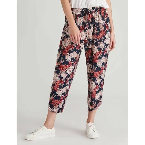 Rivers Printed Rayon Crop Pant