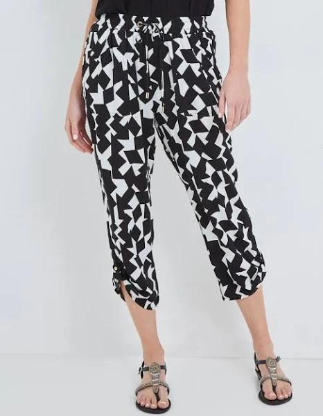 Rivers Printed Rayon Crop Pant