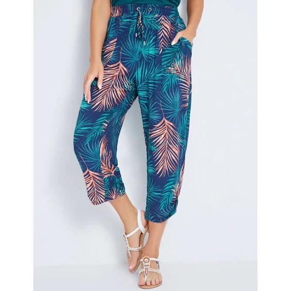 Rivers Printed Rayon Crop Pant