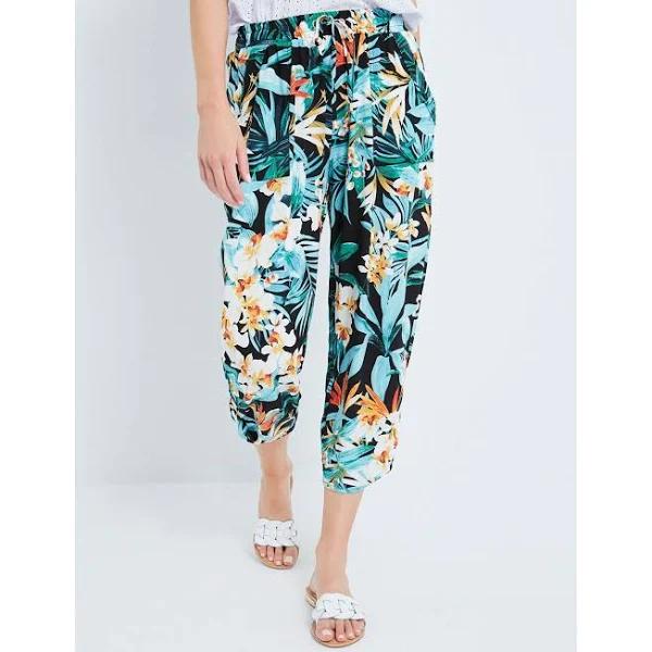 Rivers Printed Rayon Crop Pant