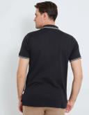 Rivers Short Sleeve Jersey Textured Zip Neck Polo