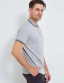 Rivers Short Sleeve Jersey Textured Zip Neck Polo