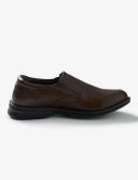 Rivers Wide Fit Slip On Dress Shoe - Brown - Mens - Size 10 - Ezibuy