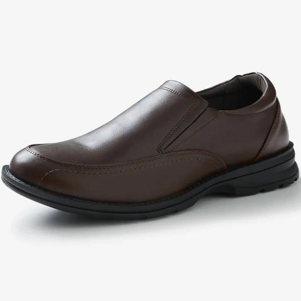 Rivers Wide Fit Slip On Dress Shoe - Brown - Mens - Size 10 - Ezibuy