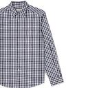 RM Williams Collins Check Shirt Small Navy / White