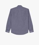 RM Williams Collins Check Shirt Small Navy / White